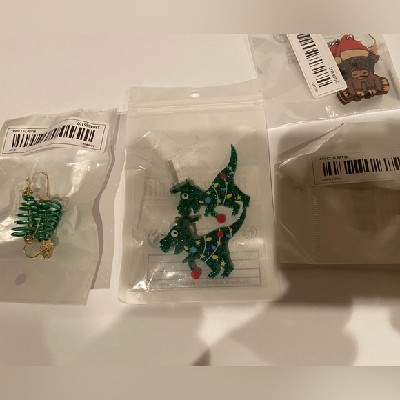 New Christmas earrings 4 pair - Picture 2 of 6